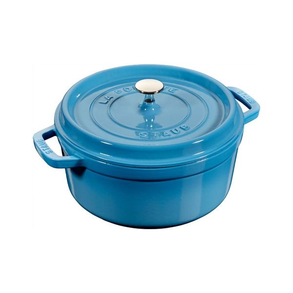 Staub B La Cocotte Döküm Tencere Yuvarlak 28 cm Buz MavisiStaub