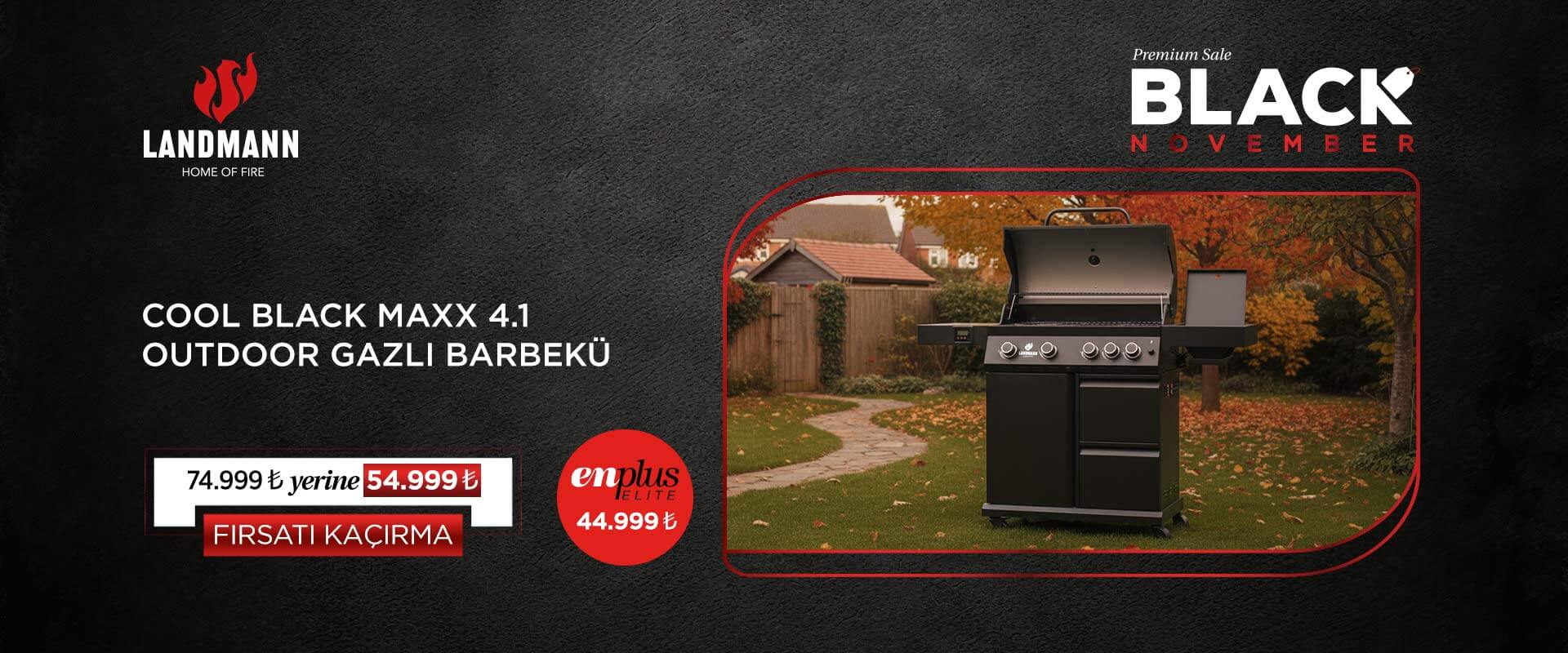 Landmann Cool Black Maxx 4.1 Outdoor Gazlı Barbekü