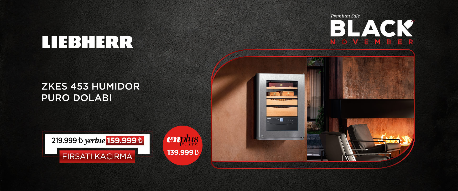 Liebherr ZKes 453 Humidor Puro Dolabı