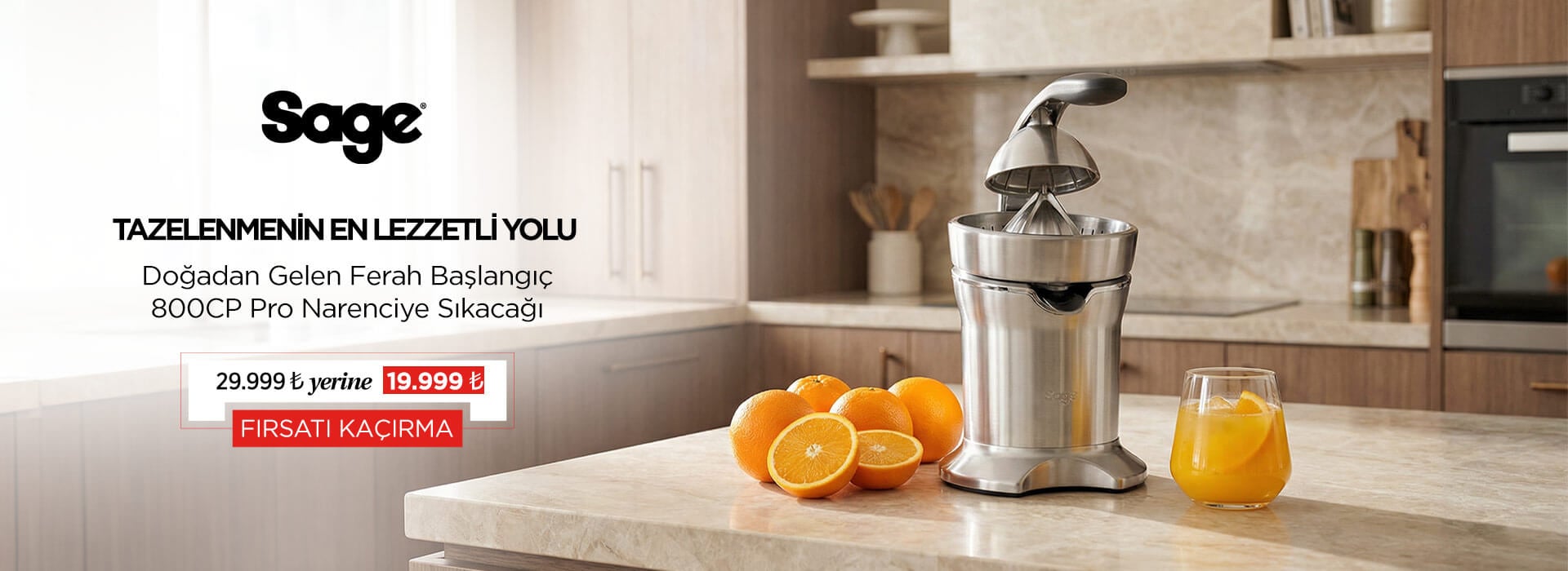 Sage 800CP The Citrus Press™ Pro Narenciye Sıkacağı