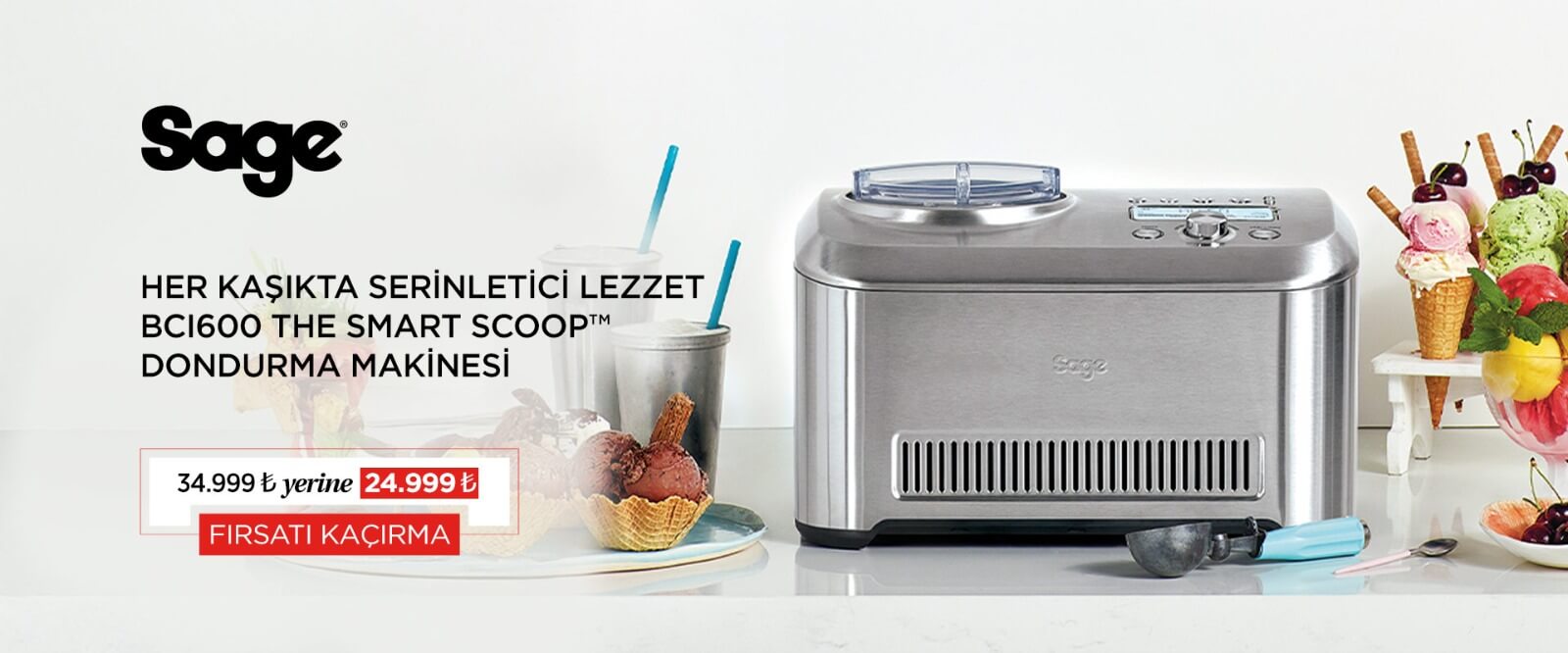 Sage BCI600 The Smart Scoop™ Dondurma Makinesi