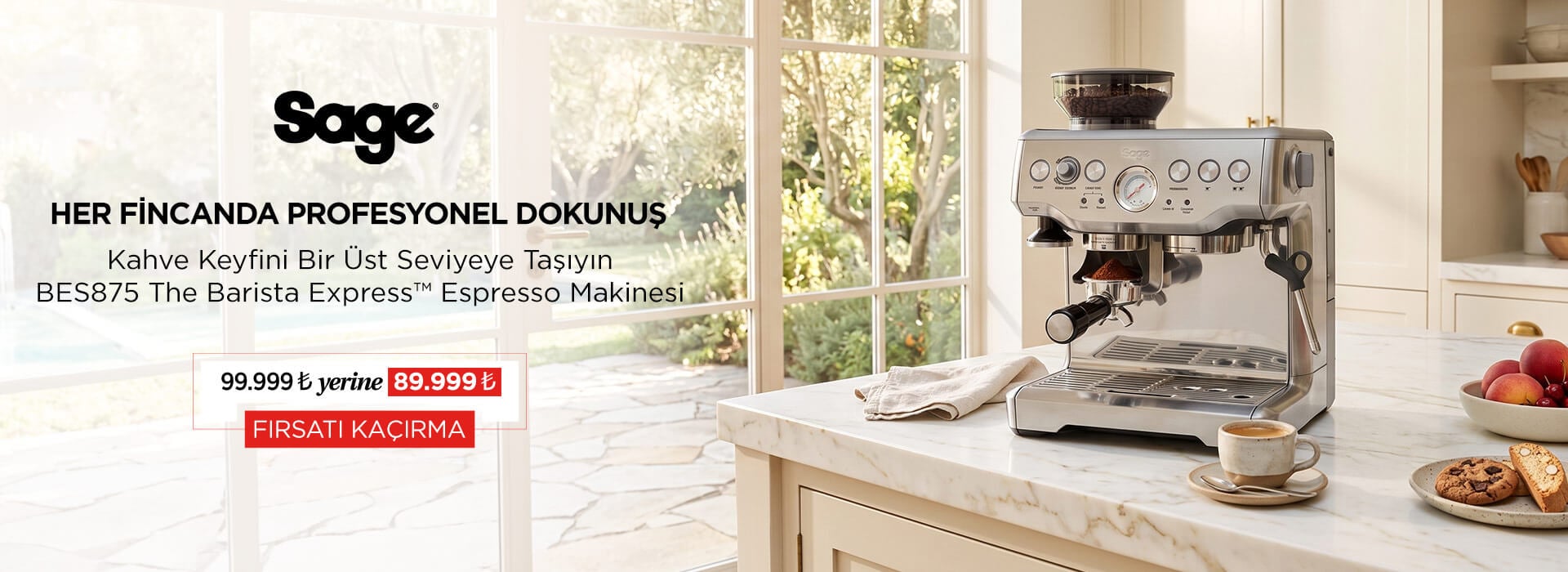 Sage BES875 The Barista Express™ Espresso Makinesi