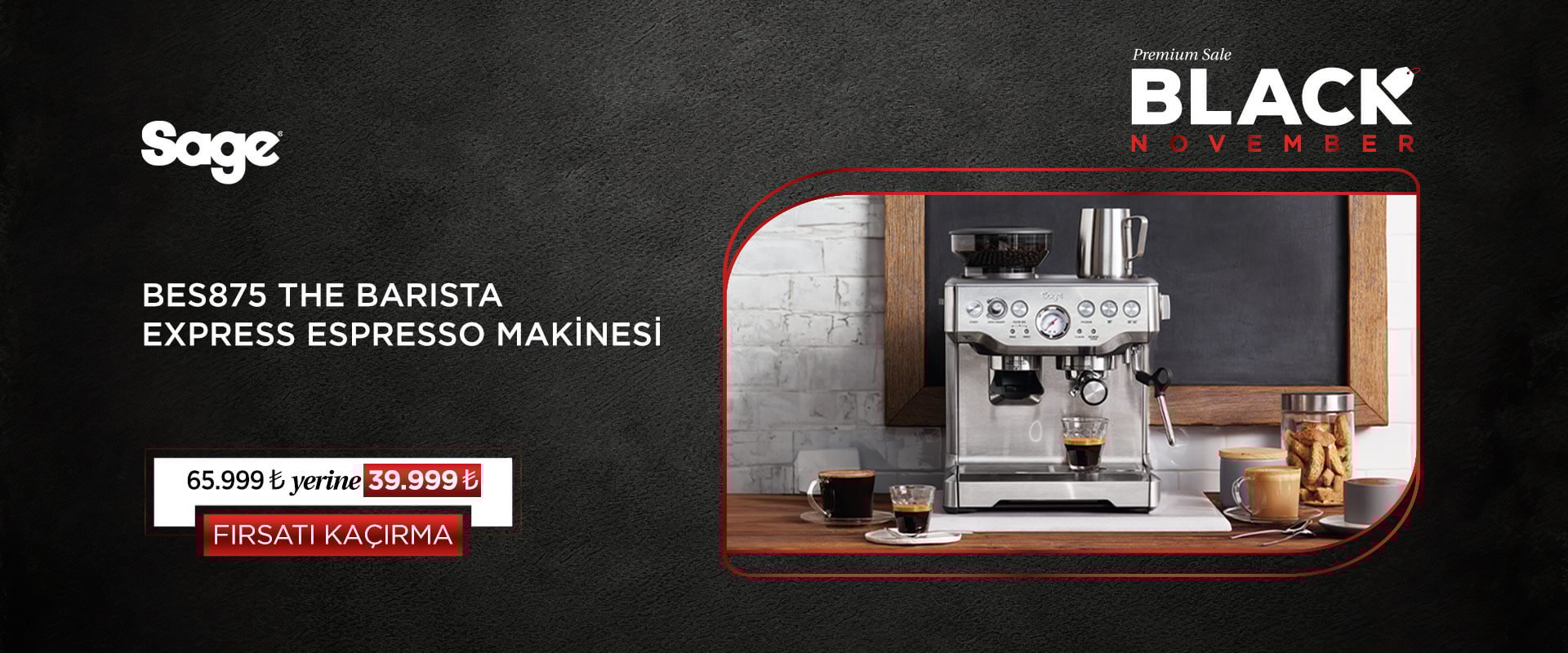 Sage BES875 The Barista Express™ Espresso Makinesi