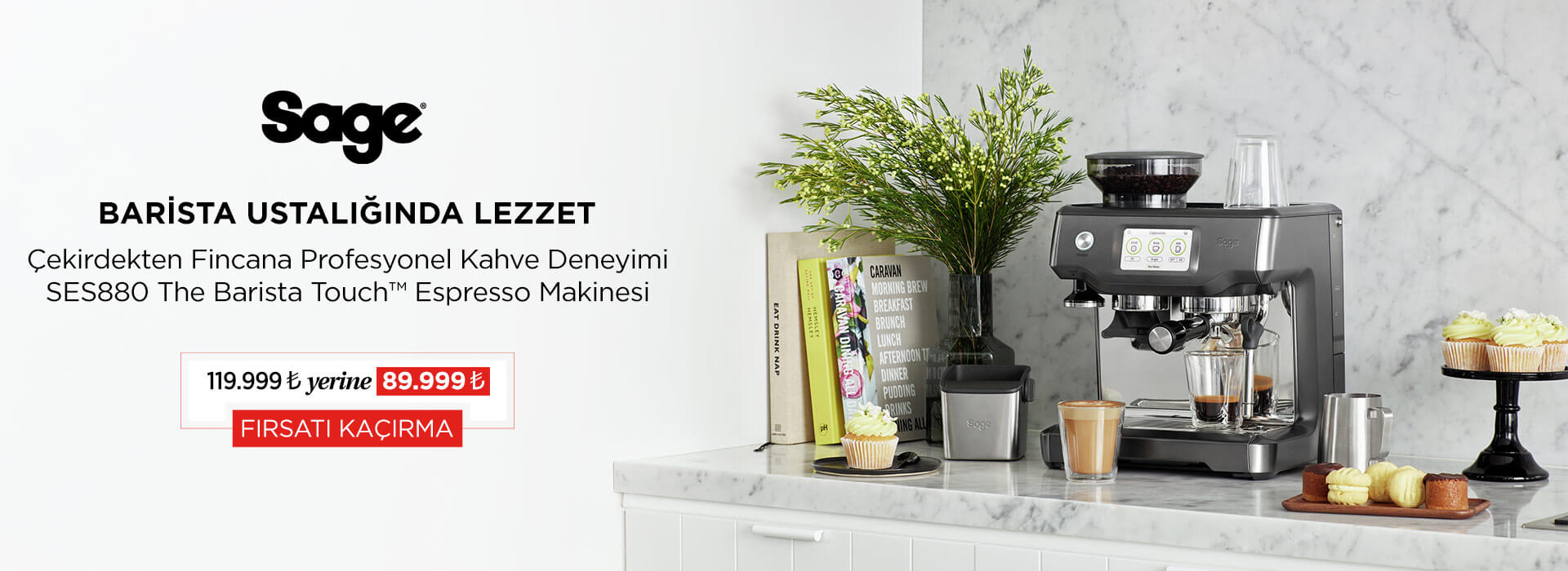 Sage SES880 BSS The Barista Touch™ Espresso Makinesi