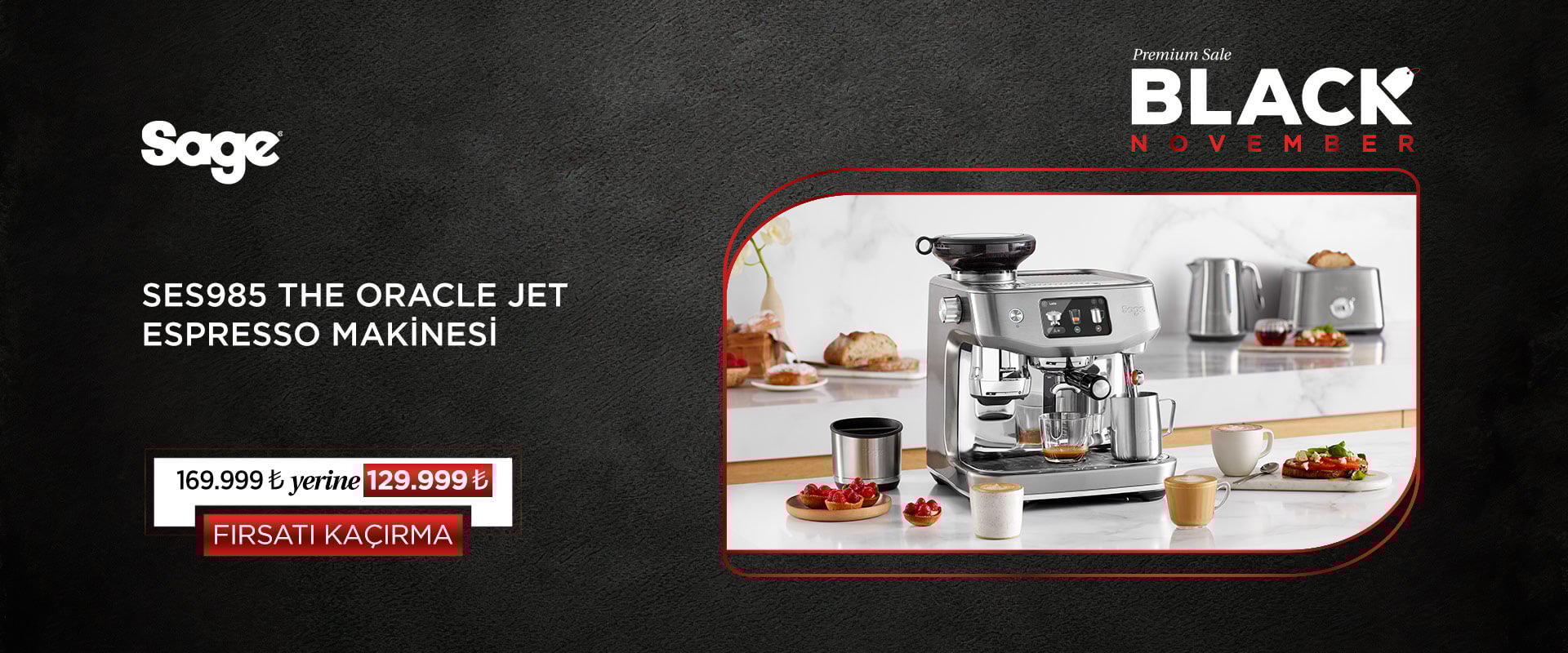 Sage SES985 The Oracle™ Jet Espresso Makinesi