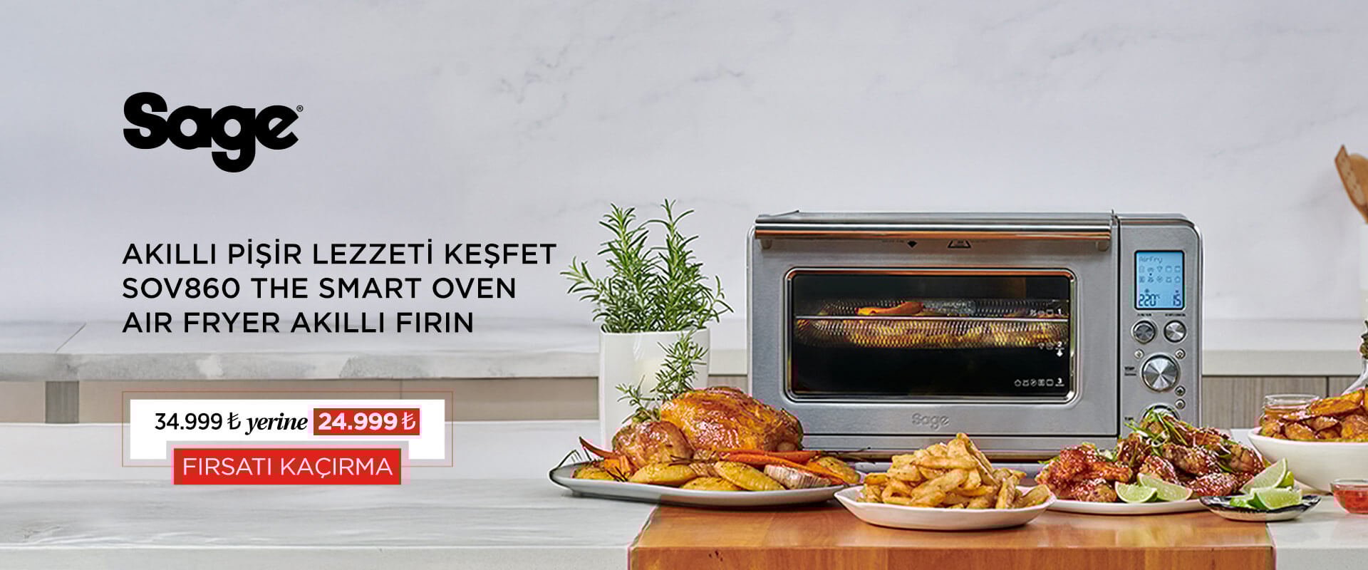 Sage SOV860 The Smart Oven™ Air Fryer Özellikli Akıllı Fırın