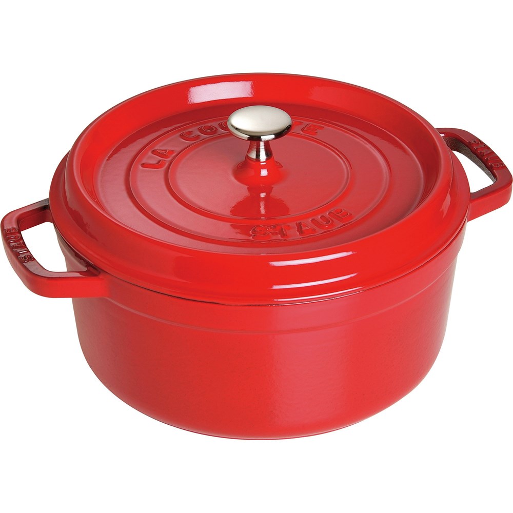 STAUB LA COCOTTE 24cm 40500-241 新品 Staub B La Cocotte Döküm Tencere Yuvarlak 24 cm Kırmızı