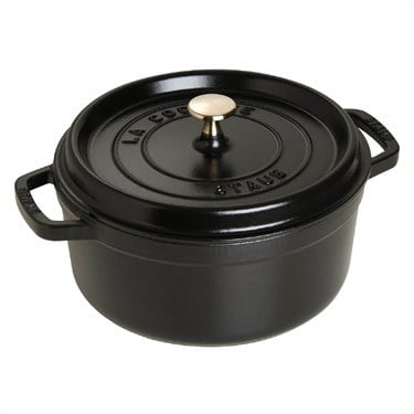Staub La Cocotte Döküm Tencere 24 cm Siyah
