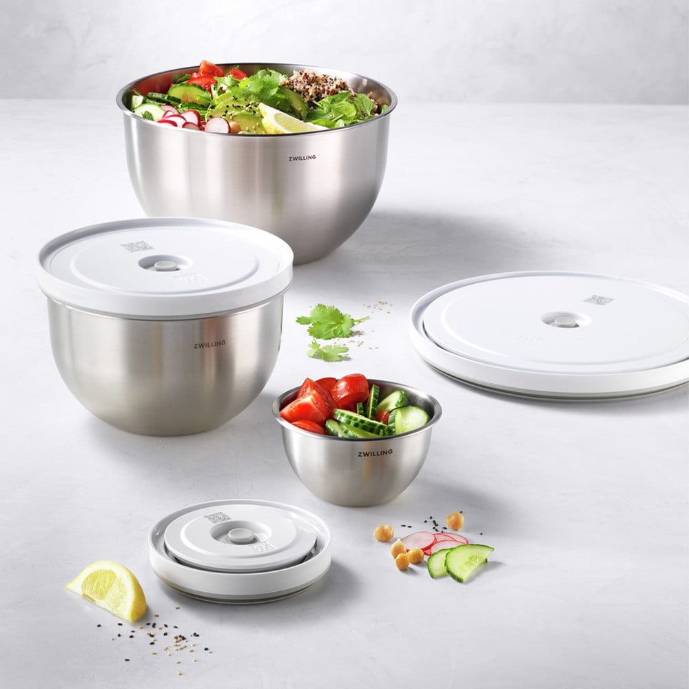 925silverセット Zwilling Fresh & Save Vakumlu Saklama Kase Seti S/M/L Paslanmaz Çelik