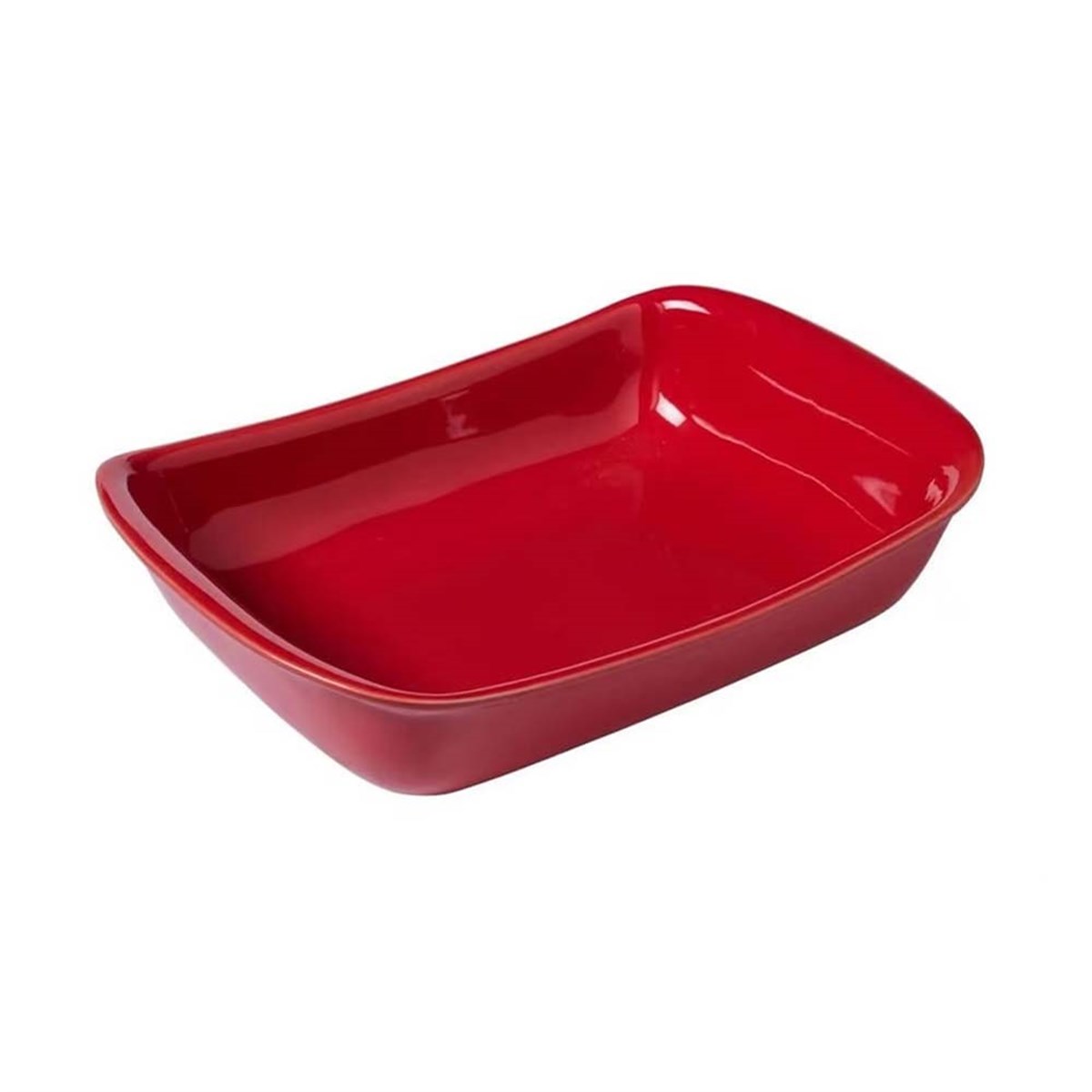 Pyrex Supreme Dikdörtgen Seramik Fırın Kabı 26x18 cm Kırmızı