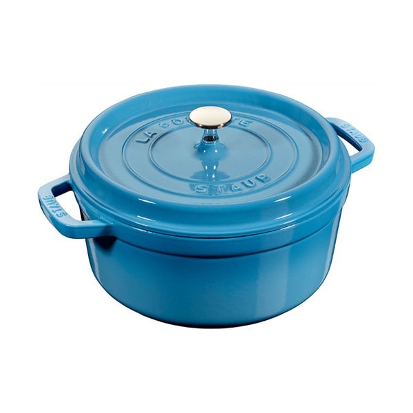 Staub La Cocotte Döküm Tencere Yuvarlak 24 cm Buz Mavi