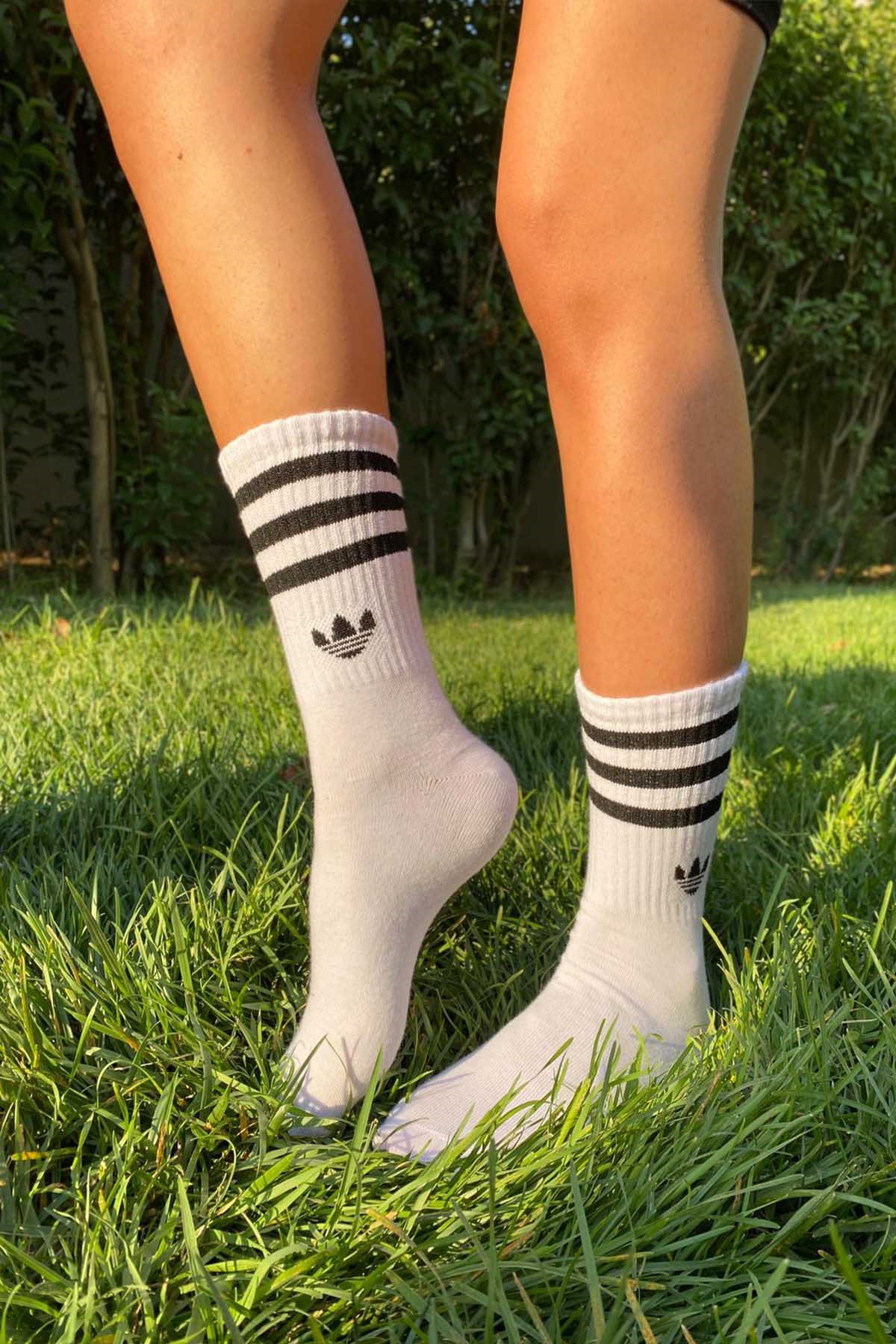 ZeqModa | Uzun Beyaz Çorap