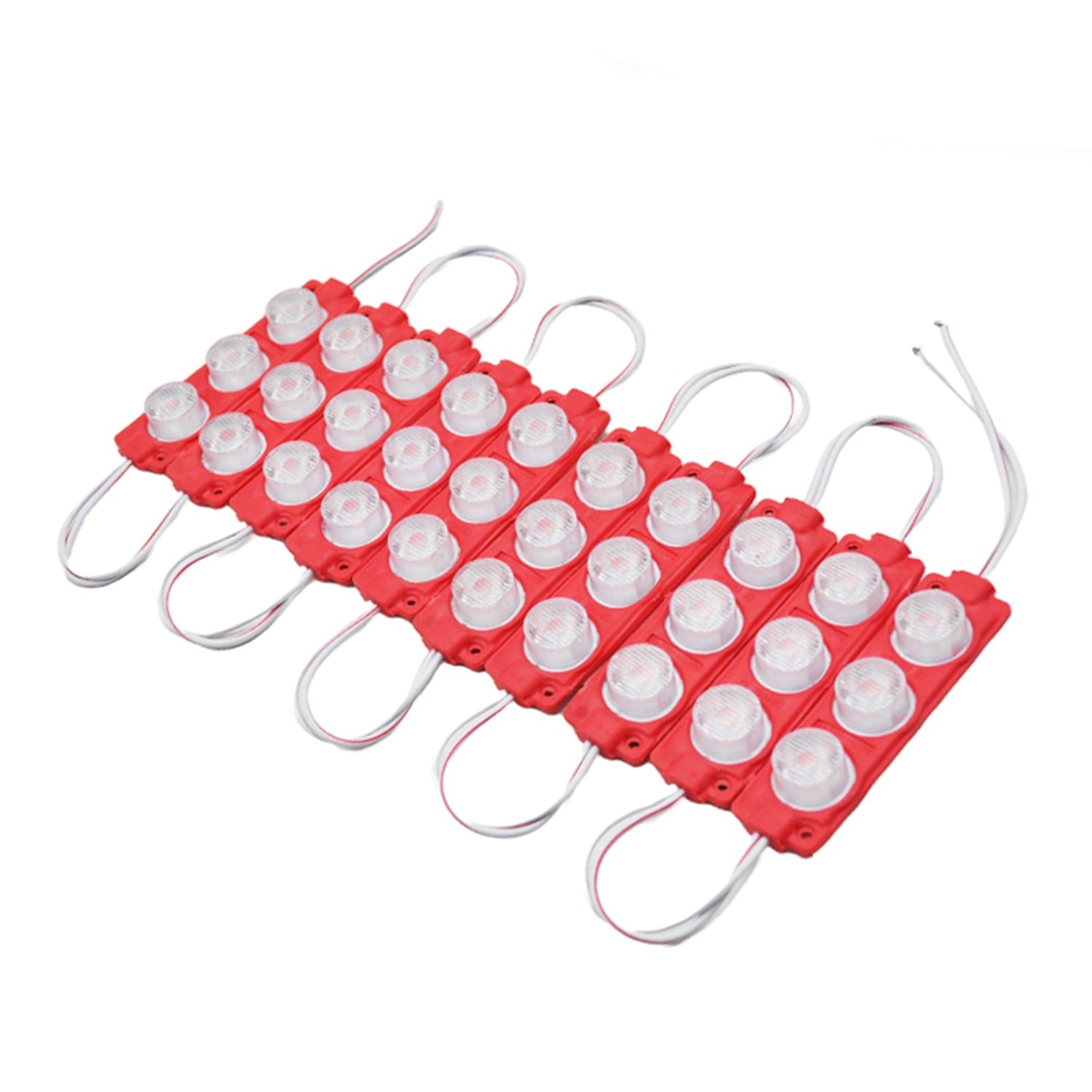 12V Camlı Soft Parmak Led Şerit Kırmızı 10'lu BR0409930