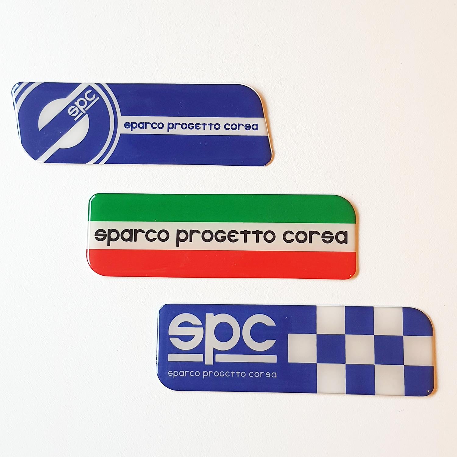 3 Adet Sparco Damla Amblem Kendinden Yapışanlı 11,5x3,6cm