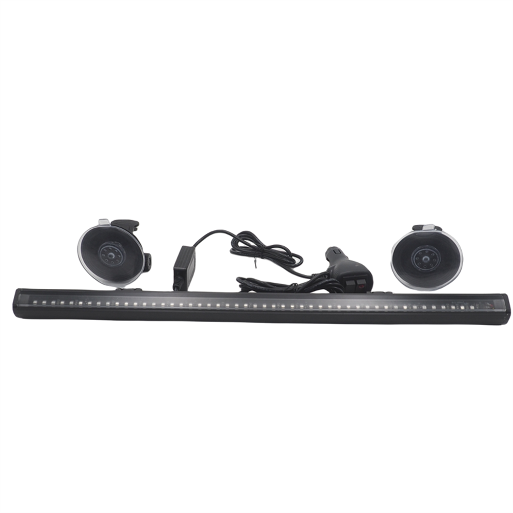Çakar lamba 12-32v esnek model 44cm vantuzlu çakarlı mavi-kırmızı / LAPA544