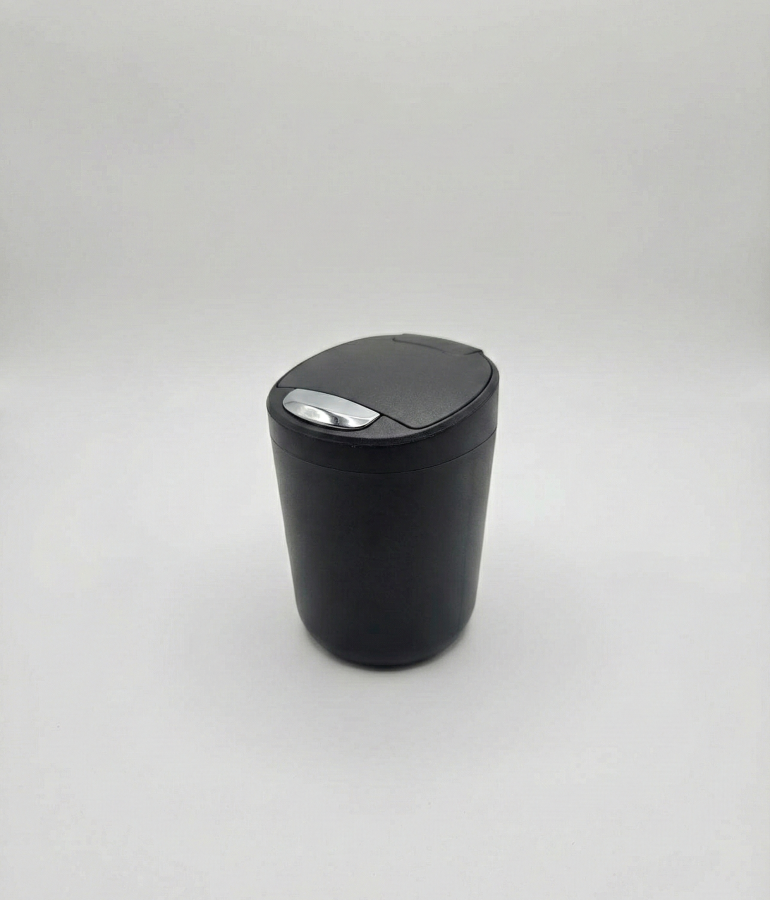 Işıklı küllük -tuşla açmalı siyah / ICKU61