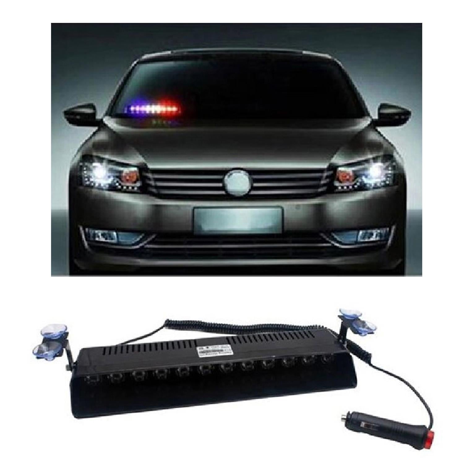 Çakar Lamba 12v İç Cam Vantuzlu Mavi-Kırmızı