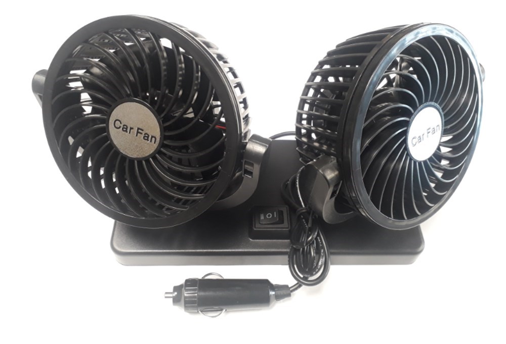 Carub 2'li  Vantilatör Torpido  Üstü 12 Volt