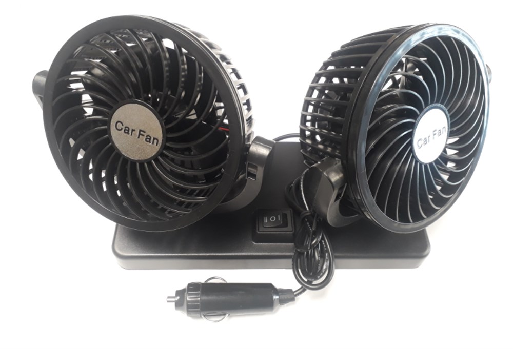 Carub 2'li  Vantilatör Torpido  Üstü 12 Volt