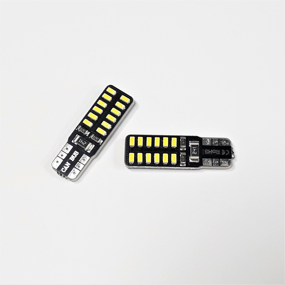 Carub Ampül 12V T10 24 SMD Fiber Beyaz BR0405535