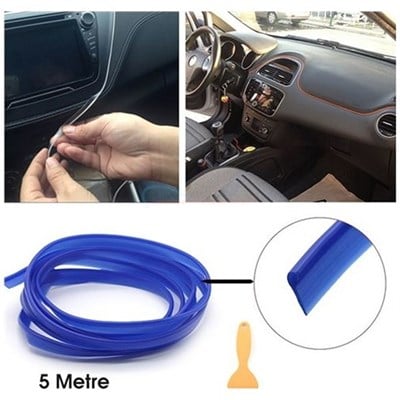Dekor Şerit Mavi Fitil Dekor 5mt Plastik