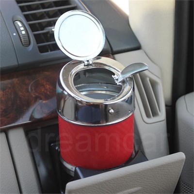 Dreamcar Metal Küllük Kırmızı Karbon Otomatik Kapaklı 0700903