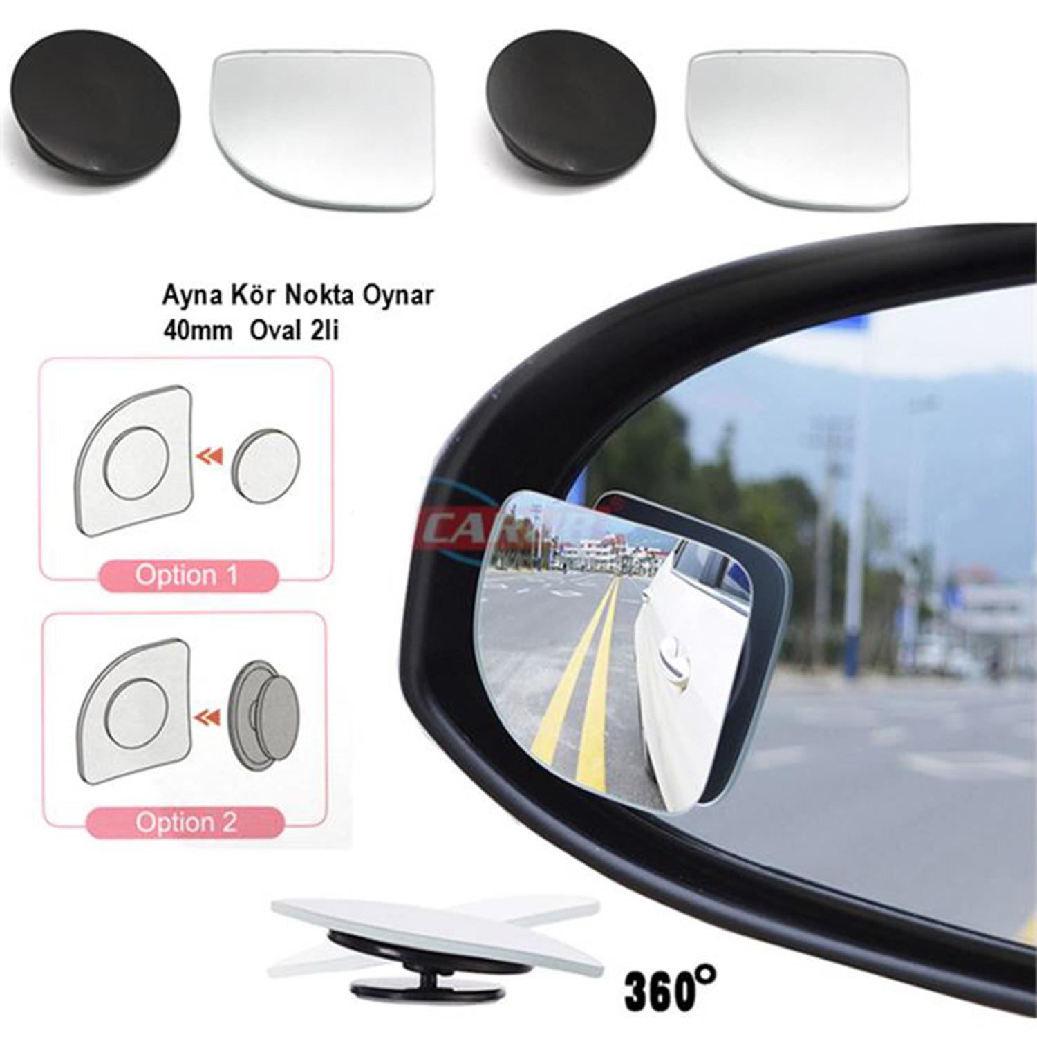 Kör Nokta Ayna 40mm Yapışkanlı Oynar 2li