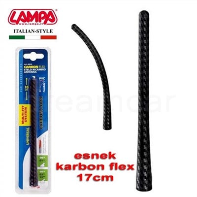 Lampa 17cm Carbon-Flex Esnek Anten Çubuğu Vidalı 40245