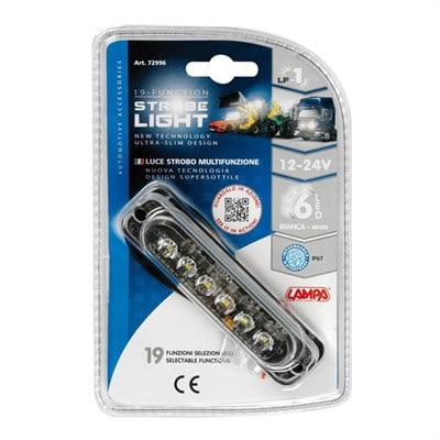 Lampa 19 Fonksiyon 6 Beyaz Led Çakar Lamba 72996
