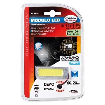 Lampa Cob Mega-Led 36 Chips 2,4W Beyaz 6x2cm 57922