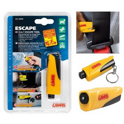 Lampa Escape 3-in-1 Acil Çıkış Çekici, Kemer Kesici Anahtarlık 65045