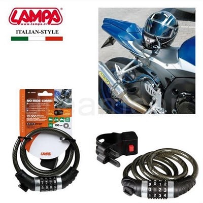 Lampa No-Ride Combi Çelik Kilit 4 Şifreli 100 cm 90608