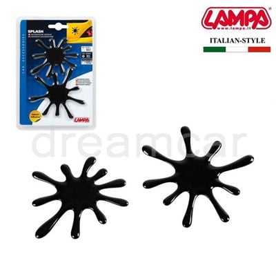 Lampa Splash Siyah 3D Dekoratif Çıkartma 07252