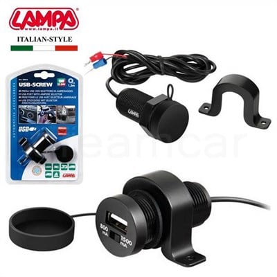 Lampa Usb-Screw Usb Şarj Soketi İzoleli 39013