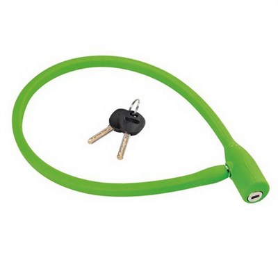 Lampa Yeşil Silikon Kaplı Bisiklet Kilidi Anahtarlı 293730