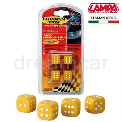 Pilot California Dices Sarı Sibop Kapağı 4lü Set 02462