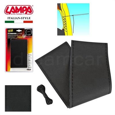 Lampa Pilot Siyah Hakiki Deri Direksiyon Kılıfı 33011