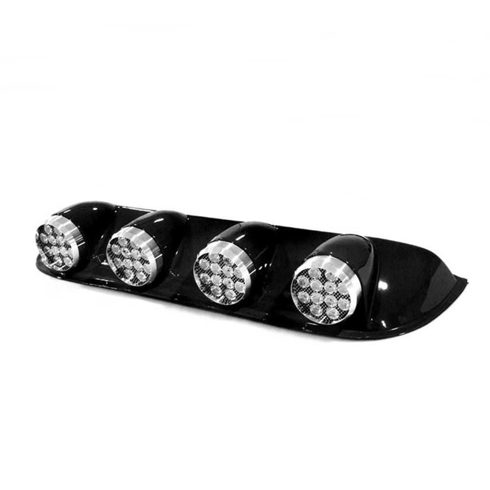 Space Offroad sis lambası yuvarlak siyah 12x4 led 12-24v set /LASS243