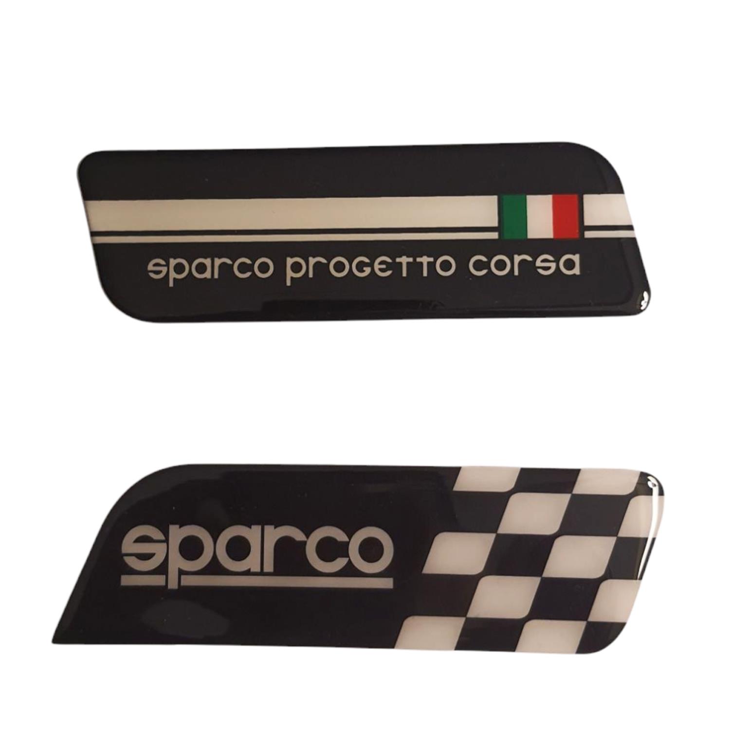 2 Adet Sparco Damla Amblem Kendinden Yapışkanlı 11,5x3,6cm 0540