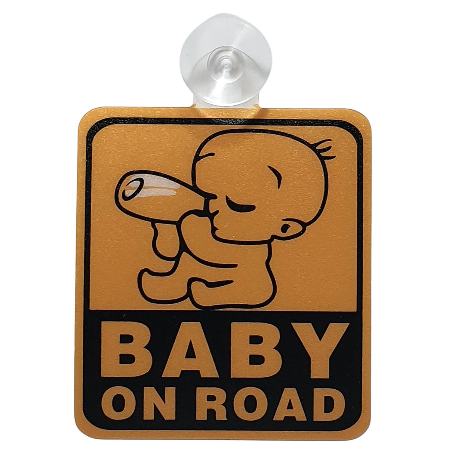 Baby On Board Plastik Vantuzlu Oto Cam Uyarı Levhası