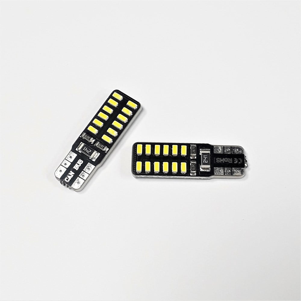Carub Ampül 12V T10 24 SMD Fiber Beyaz BR0405535