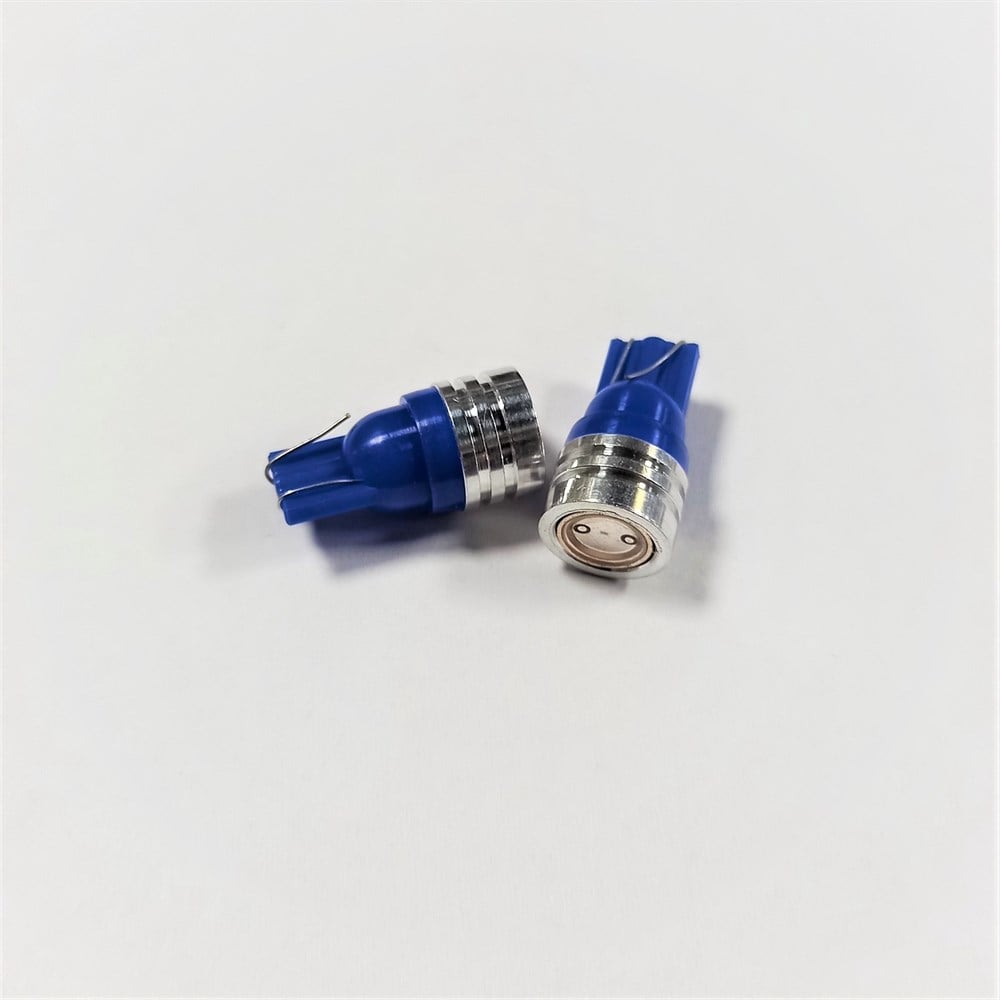 Carub Ampül 12V T10 Lazer COB Far İçi Mavi