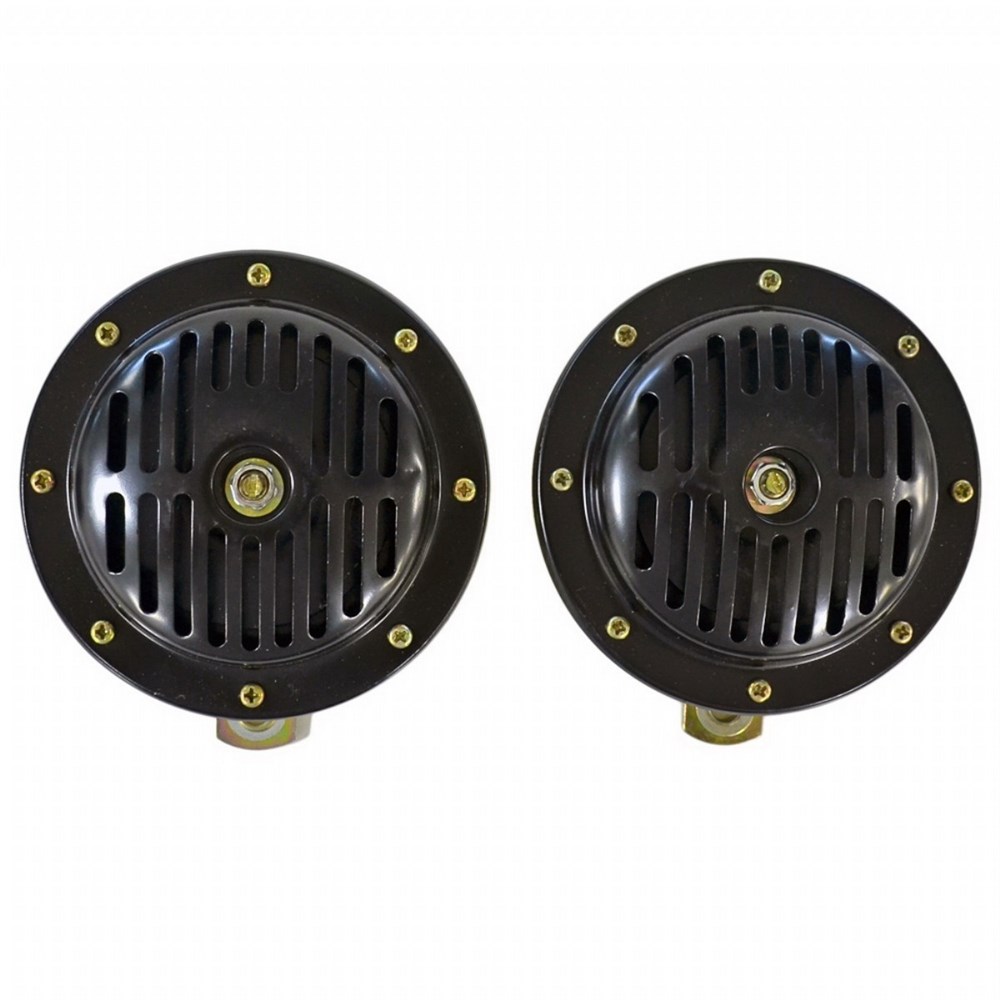 Carub Korna 12V Süper Ton Büyük 130MM Siyah