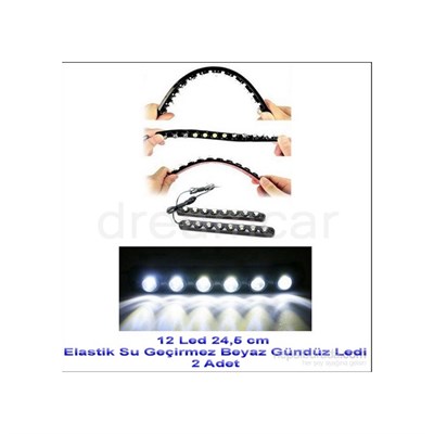 Dreamcar 12 Canon Beyaz Ledli Elastik Daylight 24,5cm 2 Ad. 56504