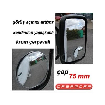 Dreamcar Kör Nokta Aynası Ø 75 mm Çaplı Krom 2304202