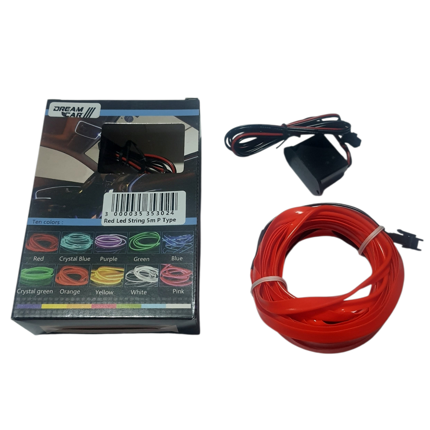 Dreamcar Şerit Kırmızı Neon 5mt 12V Kablo Tipi