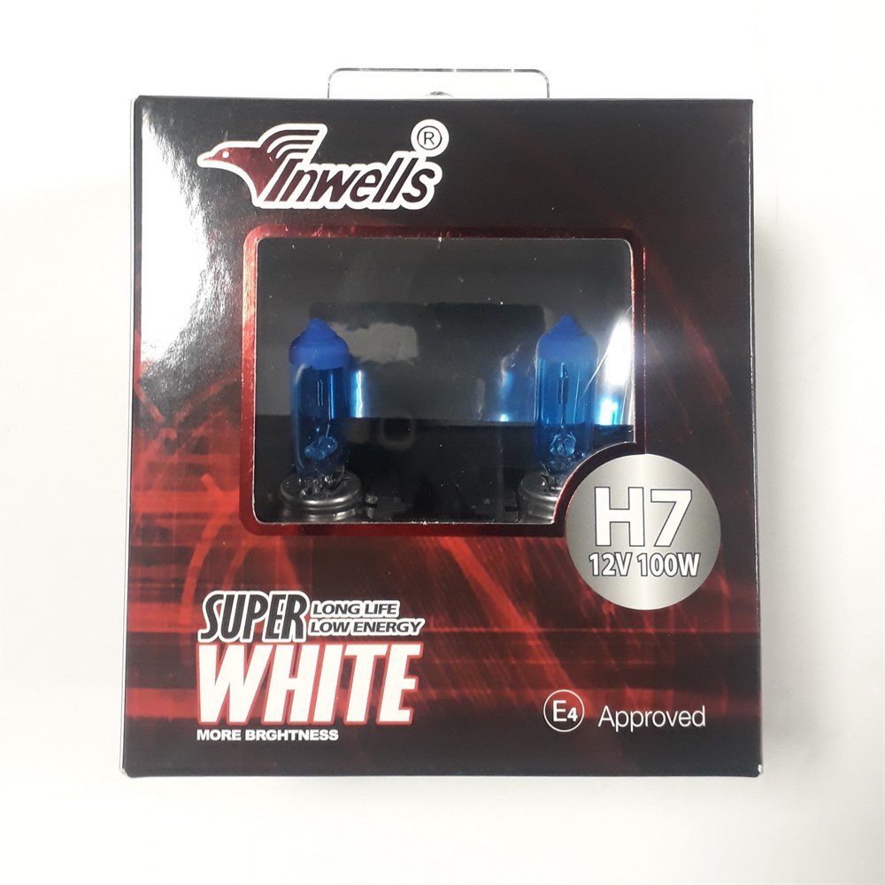 Inwells Ampul H7 12V 100W Beyaz Işık