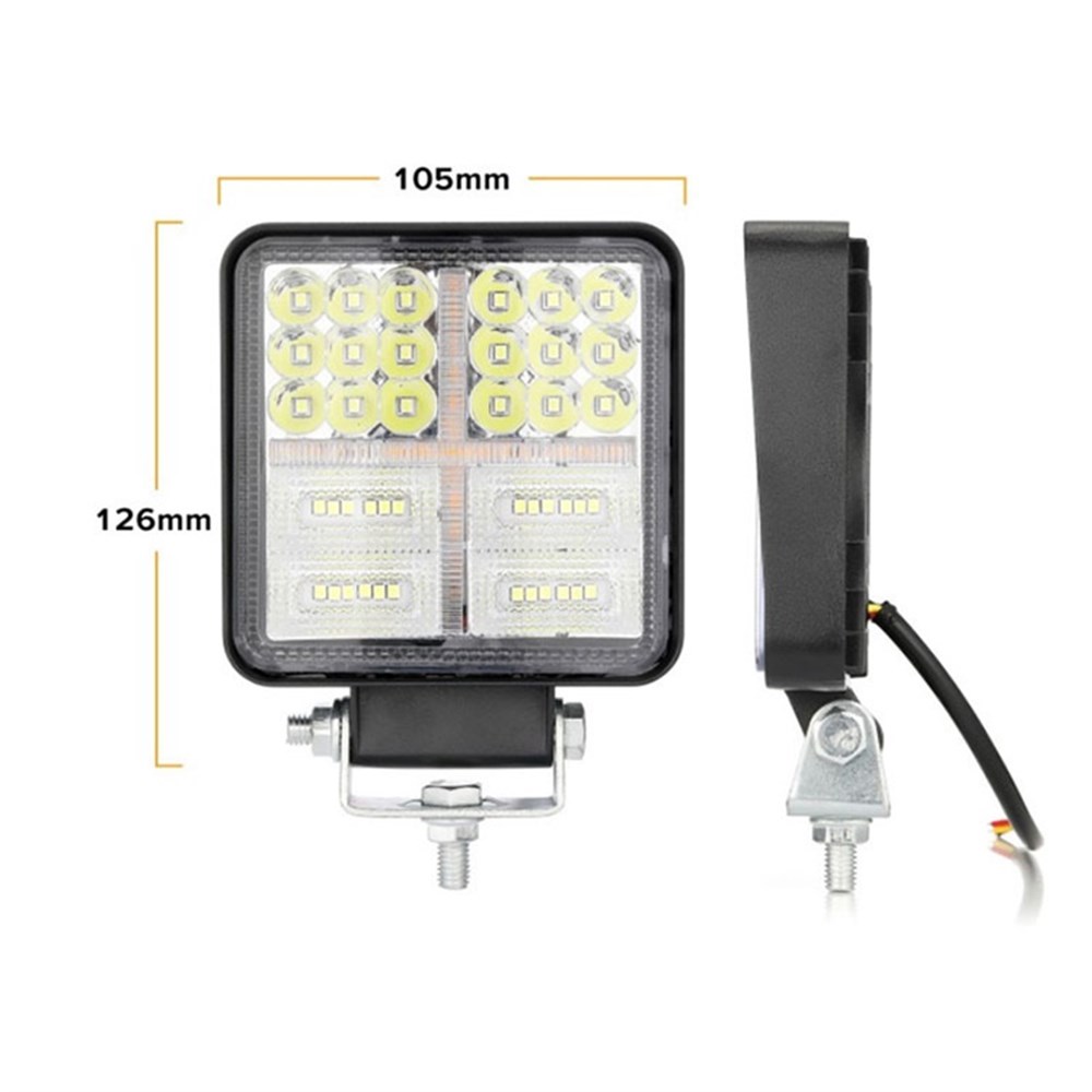 Kare flaşlı sis lambası 12-24V / LASS313