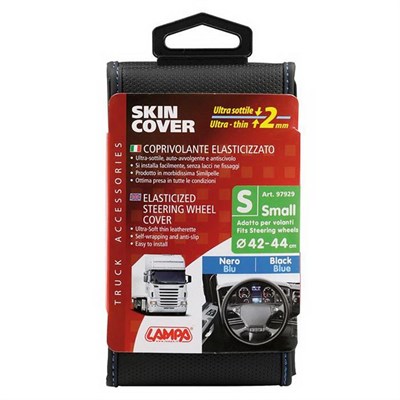 Lampa Büyük Araçlar İçin (42-44cm) Direksiyon Kılıfı Siyah Mavi Biyeli 97929