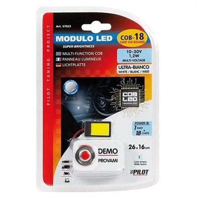 Lampa Cob Mega-Led 18 Chips 1,2W Beyaz 26x16mm 57923